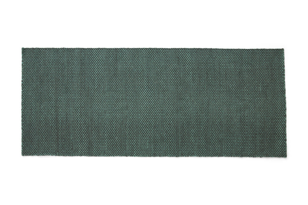 Moiré gulvløber, Emerald green - L200 cm.